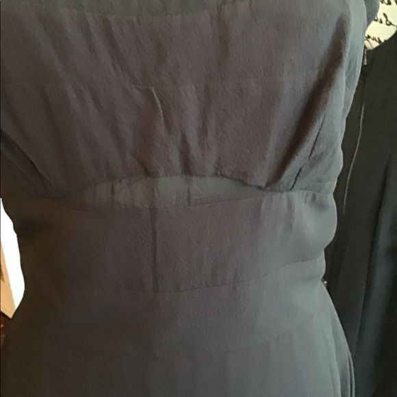 Narciso Rodriguez Black Silk Midi Dress 8 - Picture 2 of 8